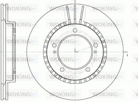 Woking D61125.10 - Спирачен диск vvparts.bg