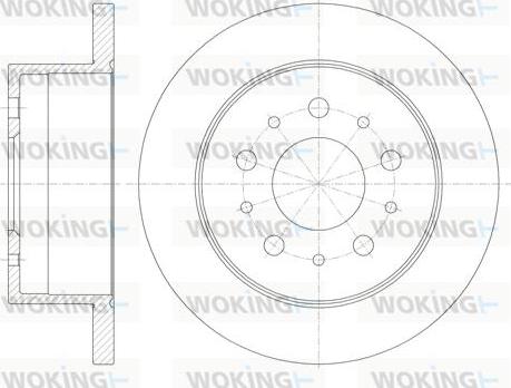 Woking D61120.00 - Спирачен диск vvparts.bg