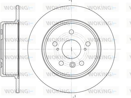 Woking D61128.00 - Спирачен диск vvparts.bg