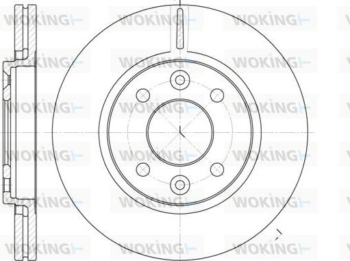 Woking D6117.10 - Спирачен диск vvparts.bg