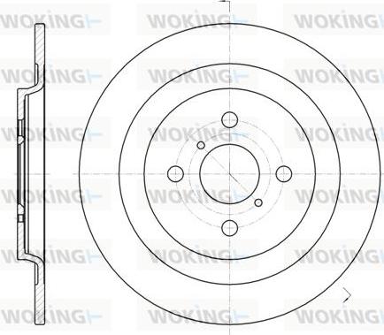 Woking D61173.00 - Спирачен диск vvparts.bg