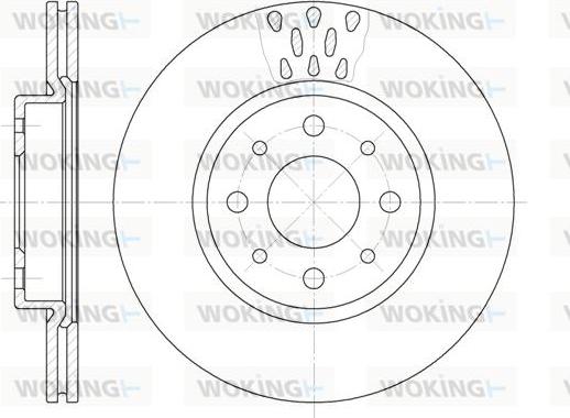 Woking D6189.10 - Спирачен диск vvparts.bg