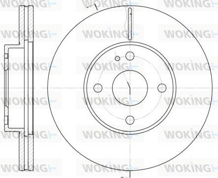 Akebono BN-1022E - Спирачен диск vvparts.bg