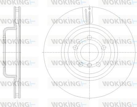 Woking D61851.10 - Спирачен диск vvparts.bg