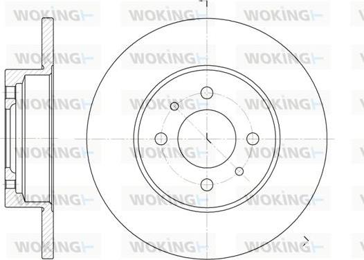 Woking D6180.00 - Спирачен диск vvparts.bg