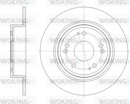 Woking D61811.00 - Спирачен диск vvparts.bg