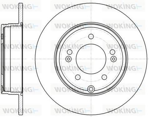 Woking D61884.00 - Спирачен диск vvparts.bg