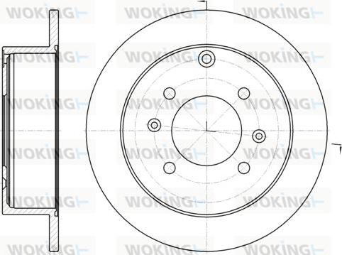 Woking D61883.00 - Спирачен диск vvparts.bg