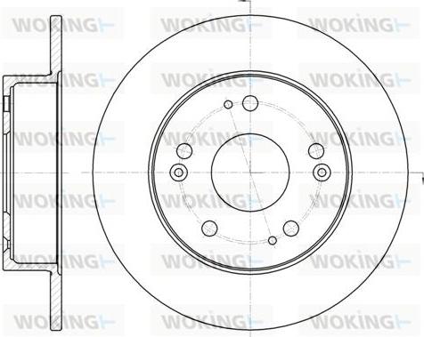 Woking D61831.00 - Спирачен диск vvparts.bg