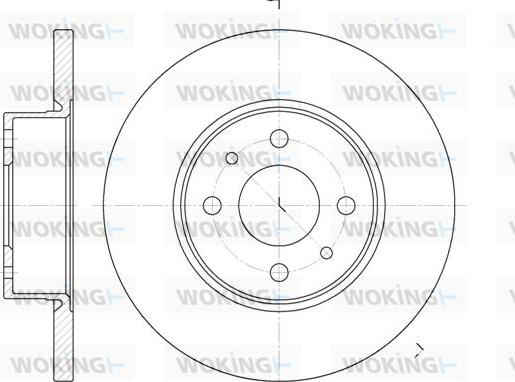 Woking D6182.00 - Спирачен диск vvparts.bg