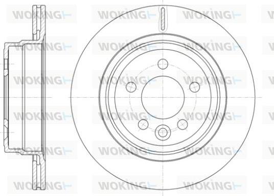 Woking D61828.10 - Спирачен диск vvparts.bg