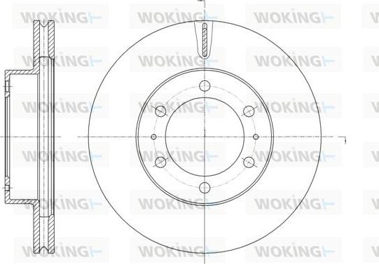 Woking D61875.10 - Спирачен диск vvparts.bg