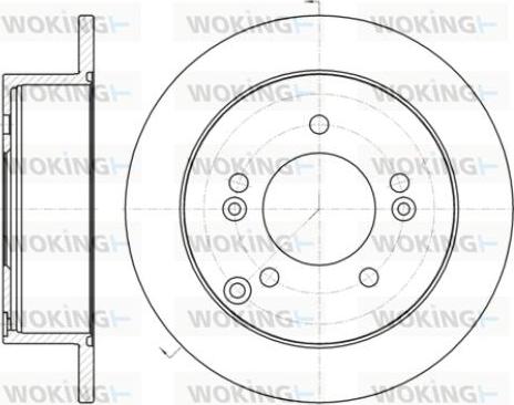 Woking D61399.00 - Спирачен диск vvparts.bg