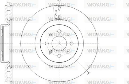 Woking D61391.10 - Спирачен диск vvparts.bg