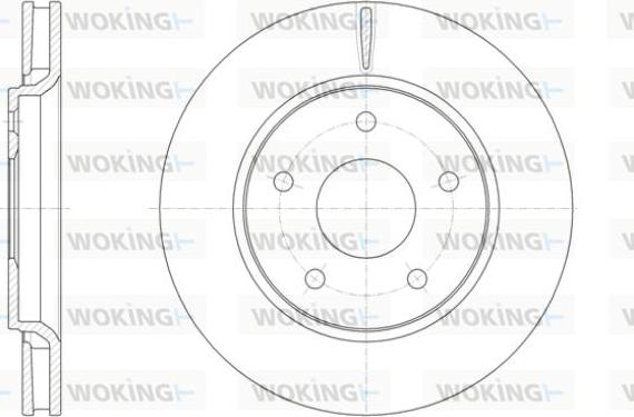 Woking D61393.10 - Спирачен диск vvparts.bg