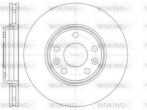 Woking D61344.10 - Спирачен диск vvparts.bg