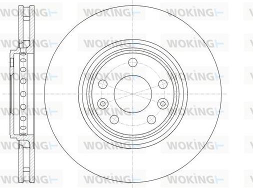 Woking D61345.10 - Спирачен диск vvparts.bg