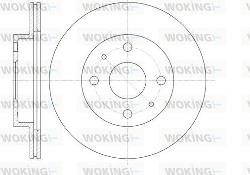 Woking D61355.10 - Спирачен диск vvparts.bg