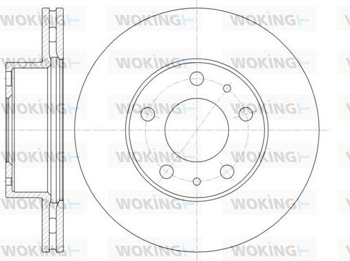 Woking D61351.10 - Спирачен диск vvparts.bg