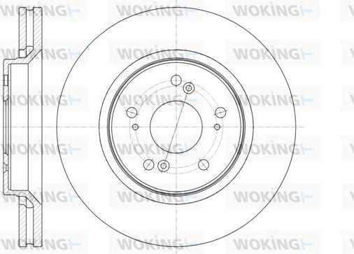 Woking D61358.10 - Спирачен диск vvparts.bg