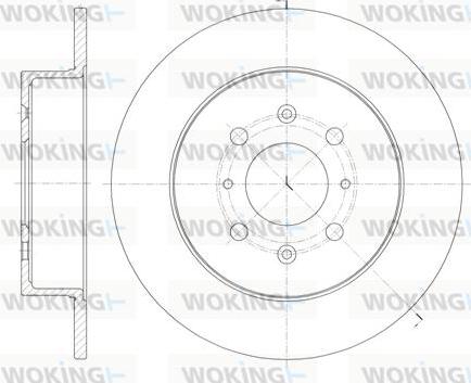 Woking D61352.00 - Спирачен диск vvparts.bg