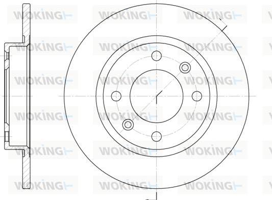 Woking D6136.00 - Спирачен диск vvparts.bg