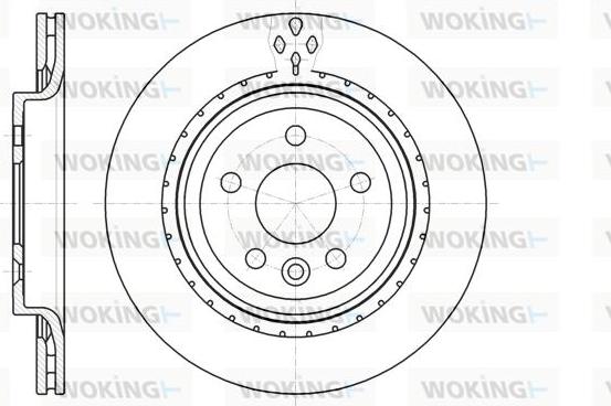 Woking D61305.10 - Спирачен диск vvparts.bg