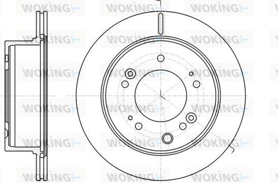 Woking D61306.10 - Спирачен диск vvparts.bg