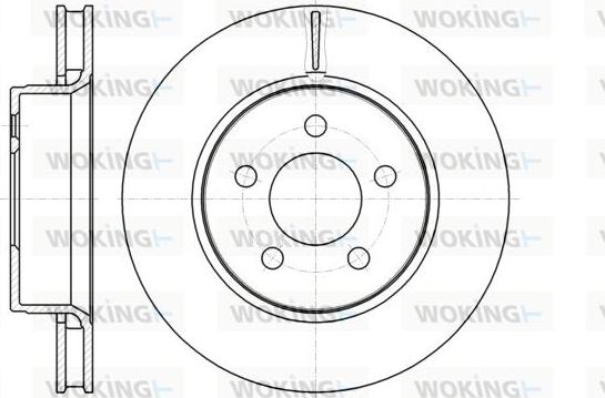 Woking D61301.10 - Спирачен диск vvparts.bg