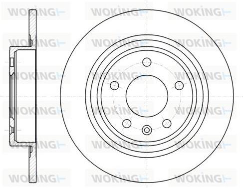 Woking D61315.00 - Спирачен диск vvparts.bg