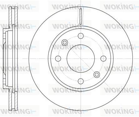 Woking D6131.10 - Спирачен диск vvparts.bg