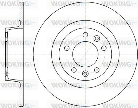 Woking D61312.00 - Спирачен диск vvparts.bg