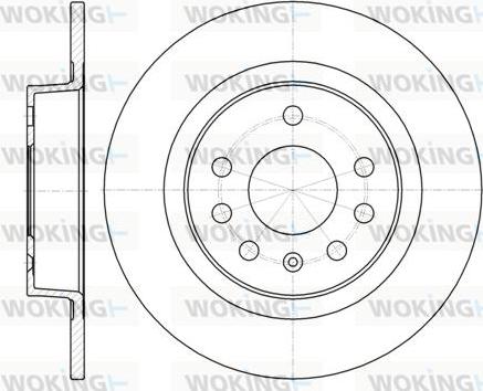 Woking D61317.00 - Спирачен диск vvparts.bg