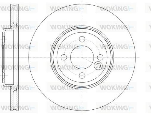 Woking D61334.10 - Спирачен диск vvparts.bg