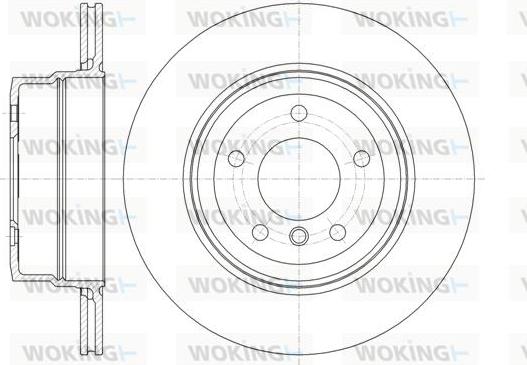 Woking D61336.10 - Спирачен диск vvparts.bg