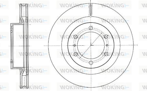 Woking D61331.10 - Спирачен диск vvparts.bg