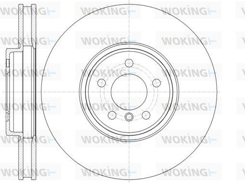 Woking D61333.10 - Спирачен диск vvparts.bg