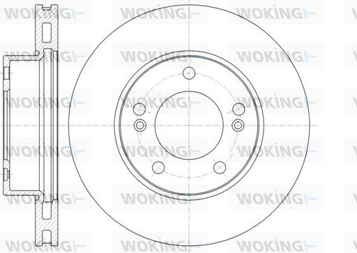 Woking D61323.10 - Спирачен диск vvparts.bg