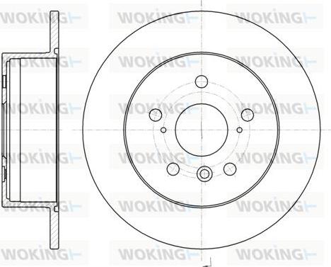 Woking D61327.00 - Спирачен диск vvparts.bg