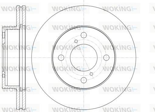 Woking D61371.10 - Спирачен диск vvparts.bg