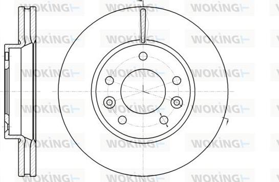 Woking D61294.10 - Спирачен диск vvparts.bg