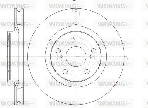 Woking D61259.10 - Спирачен диск vvparts.bg