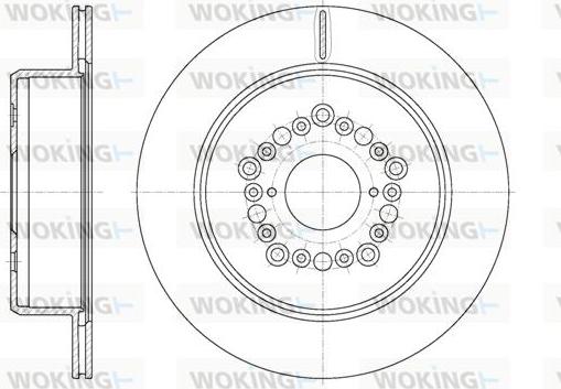 Woking D61254.10 - Спирачен диск vvparts.bg