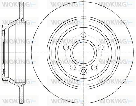 Woking D61265.00 - Спирачен диск vvparts.bg