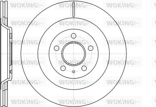 Woking D61267.10 - Спирачен диск vvparts.bg