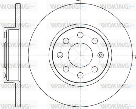 Woking D61209.00 - Спирачен диск vvparts.bg