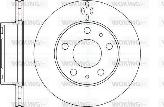 Woking D61204.10 - Спирачен диск vvparts.bg