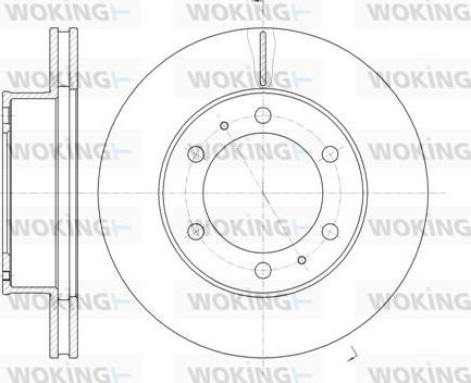 Woking D61205.10 - Спирачен диск vvparts.bg