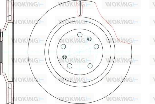 Woking D61206.10 - Спирачен диск vvparts.bg