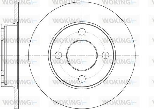 Woking D6120.00 - Спирачен диск vvparts.bg